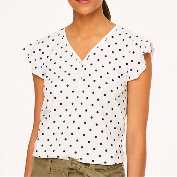 Loft Flutter Sleeve Tee - Picture 1 of 3